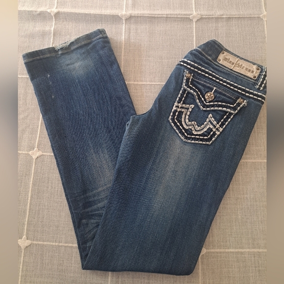 Miss Chic USA Embellished Bootcut Jeans – Size 7 - Picture 1 of 10